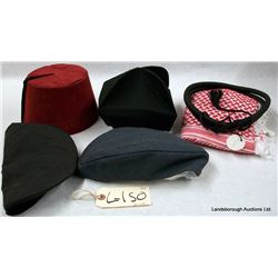 4 ASSORTED HATS