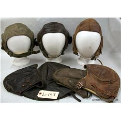 ASSORTED LEATHER HELMETS