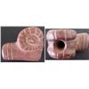 Image 4 : Catlinite Pipe with Beaded Stem- Numbered and signed