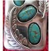 Image 8 : Signed Sterling Silver and Turquoise Bolo Tie