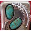 Image 9 : Signed Sterling Silver and Turquoise Bolo Tie