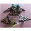 Image 2 : Sterling Silver and Turquoise Frog Pin