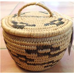 Lidded Papago Basket