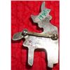 Image 3 : Sterling Silver Zuni Deer Pin