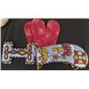 Image 6 : Beaded African Sword with beaded Scabbard