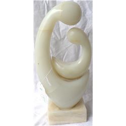 Alabaster Mother and Child Sculpture
