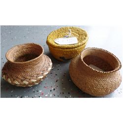 Three Baskets, Alaskan and Tarahumara