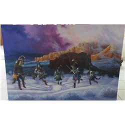 Original Oil Painting by Navajo Artist Black