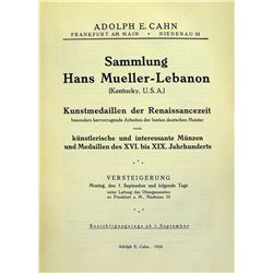 Cahn's Catalogue of the Mueller-Lebanon Sale
