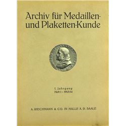 A Complete Set of the Archiv für Medaillen- und Plaketten-Kunde