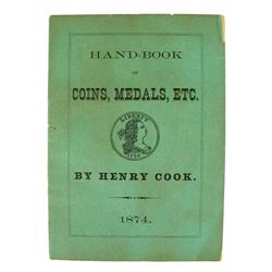 Henry Cook's Very Scarce 1874 Hand-Book of Coins