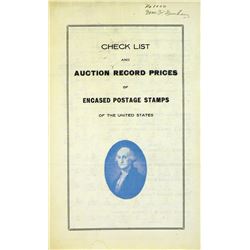 Dunham's Rare 1915 Guide to Encased Postage Stamps