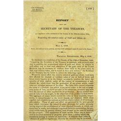 1830 Government Report on Gold & Silver