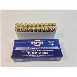 PPU 7.62x39 (20 Rounds) HUINTING Ammo
