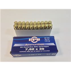 PPU 7.62x39 (20 Rounds) HUINTING Ammo