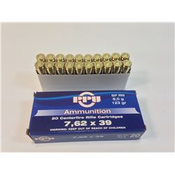 PPU 7.62x39 (20 Rounds) HUINTING Ammo