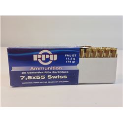 PPU 7.5x55 SWISS (20 Rds.) Hunting