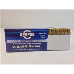 PPU 7.5x55 SWISS (20 Rds.) Hunting