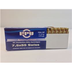 PPU 7.5x55 SWISS (20 Rds.) Hunting
