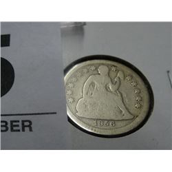 1856 Silver Seated Dime