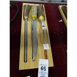 Antler Handles Carving Set
