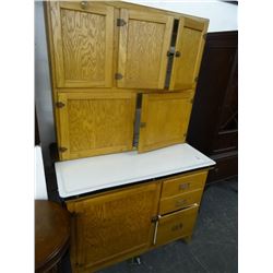 Antique Oak Hoosier Cabinet