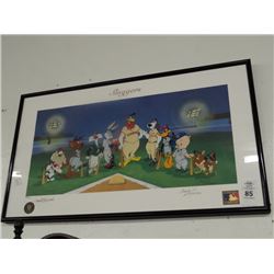 Artist Signed Framed Cartoon Sluggers