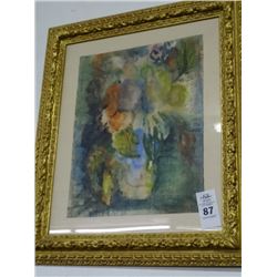 Gold Guild Framed Watercolor Floral