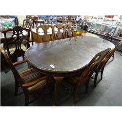 Mahogany Oval Dining Table w/6 Chairs