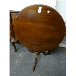 Mahogany Bombay Style Round Top Table