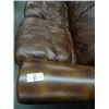 Image 2 : Brown Leather Nail Trim Sofa