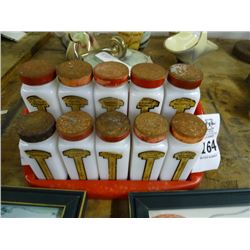 Vintage Spice Rack & Shakers