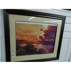 Framed Art  Sunset 