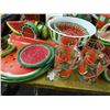 Image 6 : Large Asst. Watermelon Themed Dishware & Décor