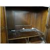Image 3 : Carved Mahogany 2-Pc Armoire
