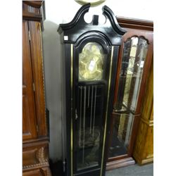 Black/Brass Grandfather Clock