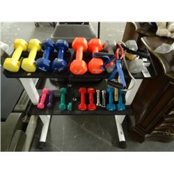 Dumbell Rack w/Dumbells