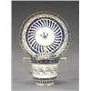 Image 1 : A Chelsea chocolate cup, cover and stand, - A Chelsea chocolate cup, cover and stand, with band...