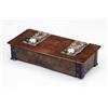 Image 1 : An Edwardian Art Nouveau hammer finished bronzed copper cigarette box, - An Edwardian Art Nouvea...
