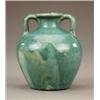 Image 1 : A Della Robbia two-handled ovoid vase, - A Della Robbia two-handled ovoid vase, with everted rim...
