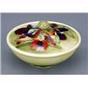 Image 1 : A Moorcroft Orchid pattern powder bowl and cover, - A Moorcroft Orchid pattern powder bowl and c...