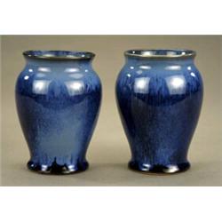 A Pair Of Bourne Denby Small Baluster Vases A Pair Of Bourne