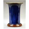 Image 1 : A Bourne Denby Park shape flared cylindrical vase, - A Bourne Denby Park shape flared cylindrica...