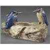Image 1 : A flower trough, by Paul Dubois, - A flower trough, by Paul Dubois, modelled as three kingfisher...