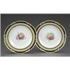 Image 1 : A pair of Royal Crown Derby dessert plates, - A pair of Royal Crown Derby dessert plates, painte...