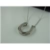 Image 2 : DIAMOND STUDDED HORSE SHOE NECKLACE SET, 15 DIAMONDS! INLCUDES $225 CERTIFICATE