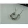 Image 2 : DIAMOND STUDDED HORSE SHOE NECKLACE SET, 15 DIAMONDS! INLCUDES $225 CERTIFICATE