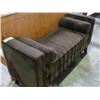 Image 1 : BROWN MICRO FIBRE SUEDE BENCH SEAT