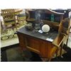 Image 1 : TURN OF THE LAST CENTURY BLACK MARBLE TOP WASH STAND