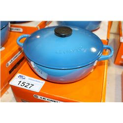 NEW LE CREUSET 3.1L LIDDED COOKWARE POT- BLUE